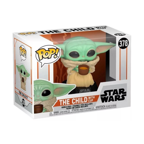 Funko Grogu with cup 378 - Image 2